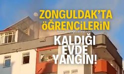 Öğrencilerin kaldığı evde yangın çıktı!