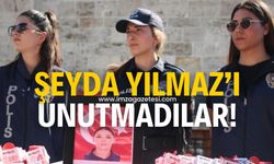 Şehit polis Şeyda Yılmaz'ı unutmadılar!