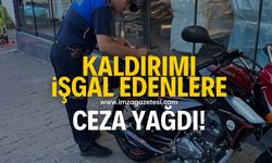 Yaya geçidine ve kaldırımlara park eden araç ve motosiklet sürücülerine ceza yağdı!