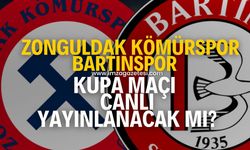 Zonguldak Kömürspor-Bartınspor Ziraat Türkiye Kupası 1.Tur maçı canlı yayınlancak mı?