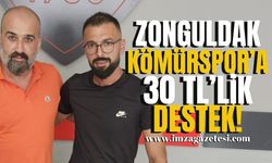 Zonguldak Kömürspor’a 30 bin TL’lik destek!