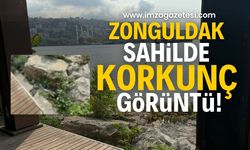 Zonguldak Sahil Bandında Korkunç Manzara: Vatandaşlar Endişeli