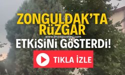 Zonguldak'ın yüksek kesimlerinde sert rüzgar etkisini gösterdi!