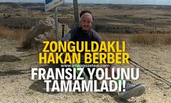 Zonguldaklı Hakan Berber, yaklaşık 800 kilometrelik Fransız Yolu'nu başarıyla geçti!