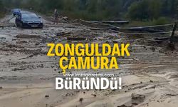 Zonguldak'ta çamur yola aktı!