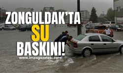 Zonguldak'ta Kuvvetli Sağanak Yağış Galericiler Sitesini Su Bastı!