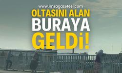 Zonguldak'ta Oltasını Alan Köprüye Koştu!