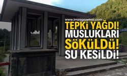 Zonguldak'ta Şadırvanın Muslukları Söküldü, Su Kesildi! Vatandaşlar Tepkili