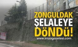 Zonguldak'ta Sağanak Yağışlar Yolları ve Merdivenleri Göle Dönüştürdü | Zonguldak haber