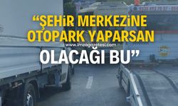 Zonguldak'ta trafik tıkandı sürücüler isyan etti!