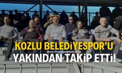 Altuğ Dökmeci, Kozlu Belediyespor-Mavi Şimşekspor maçını tribünden takip etti!