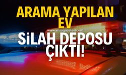 Arama yapılan ev silah deposu çıktı!