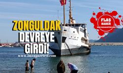 Karaya oturan vapur için Zonguldak devreye girdi!