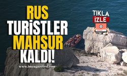 Bartın'da Rus turistler kayalıklarda mahsur kaldı!