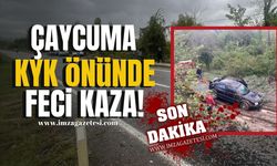 Çaycuma KYK yolu üzerinde feci kaza!