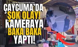 Çaycuma'da şok olay! Kameraya baka baka yaptı!