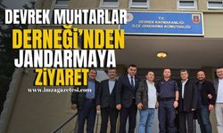 Devrek Muhtarlar Derneği'nden Devrek İlçe Jandarma Komutanına Ziyaret...