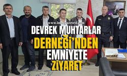 Devrek Muhtarlar Derneği'nden Emniyet Müdürü Nihat Özdemir'e Ziyaret...