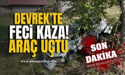 Devrek'te Feci Kaza! Kontrolden Çıkan Araç Ağaca Çarptı