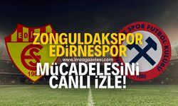 Edirnespor-Zonguldakspor FK maçı başladı! Canlı izle