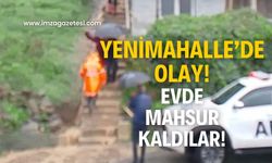 Yenimahalle’de heyelan! Evde mahsur kaldılar