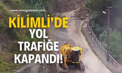 O yol trafiğe kapandı!