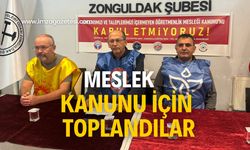 Meslek kanunu için açıklama yaptılar!