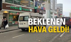 Beklenen yağmur kente ulaştı!