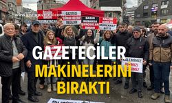 Söz sırası gazetecilerde! Makinelerini bırakıp seslendiler