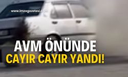 AVM önünde yangın! Ekipler sevk edildi