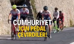 Cumhuriyet için pedal çevirdiler!