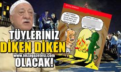 Fetullah Gülen’e tüyleri diken diken eden karikatür!