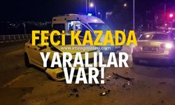 İki otomobilin karıştığı kazada yaralılar var!