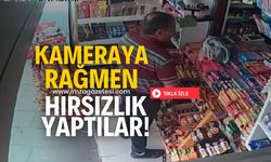 Kameraya rağmen hırsızlık yapıyorlar!