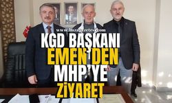 KGD Başkanı Emen MHP'yi ziyaret etti