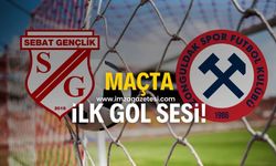 Sebat Gençlik Spor-Zonguldakspor FK maçında ilk gol sesi