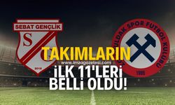 Sebat Gençlik Spor-Zonguldakspor FK maçında ilk 11’ler belli oldu!