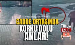 Cadde ortasında korku dolu anlar yaşandı!