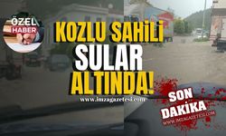 Kozlu sahili sular altında! Her yağmurda aynı nokta!