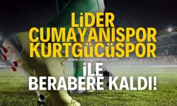 Lider Cumayanıspor, Kurtgücü ile 4 gollü maçta berabere kaldı!