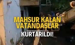 Mahsur kalan vatandaşlar kurtarıldı!