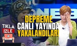 Malatya'daki depreme canlı yayında yakalandılar!