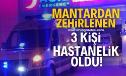 Mantardan zehirlenen 3 kişi hastanelik oldu!