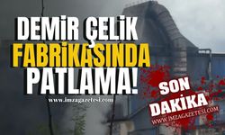 Demir çelik fabrikasında patlama! Yaralılar var