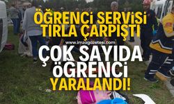 Öğrenci servisi, tırla çarpıştı! Çok sayıda öğrenci yaralandı!