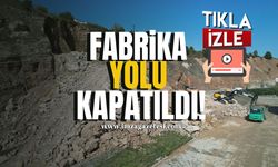 OSB'de heyelan! Fabrika yolu kapatıldı!