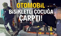 Otomobilin çarptığı bisikletli çocuk yaralandı!