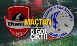 Tepebaşıspor-Tersanespor maçında 5 gol çıktı!