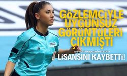 TFF, uygunsuz görüntüleri ortaya çıkan Elif Karaarslan ve Orhan Erdemir'in lisanslarını iptal etti!