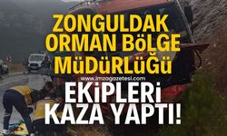 Zonguldak Orman Bölge Müdürlüğüne bağlı ekip kaza yaptı! 3 yaralı